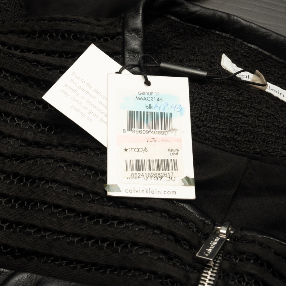 Calvin Klein - Textured Moto-Style Zip‎ Jacket - Picture 9 of 9